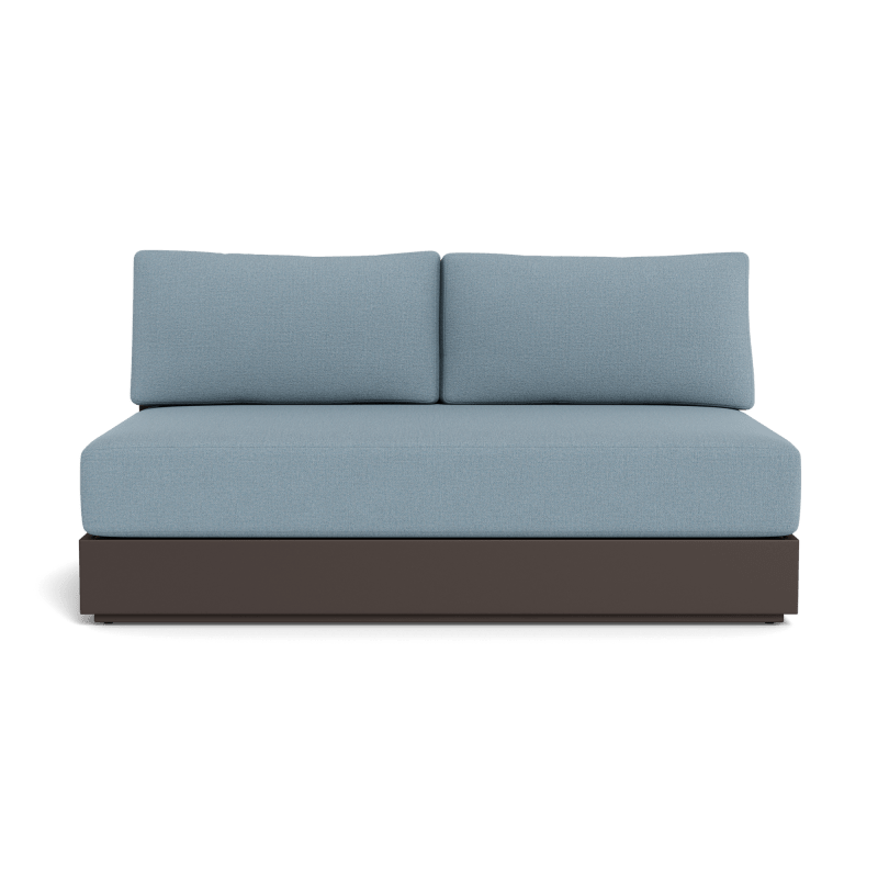 Hayman Aluminum 2 Seat Armless Sofa