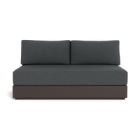 Hayman Aluminum 2 Seat Armless Sofa