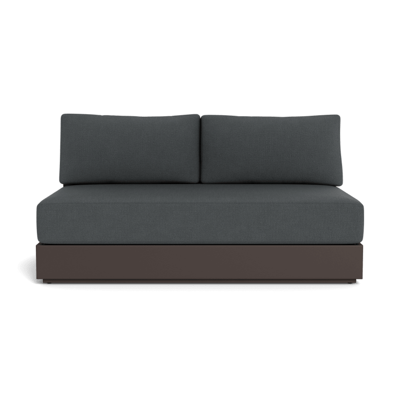 Hayman Aluminum 2 Seat Armless Sofa