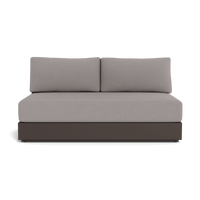 Hayman Aluminum 2 Seat Armless Sofa