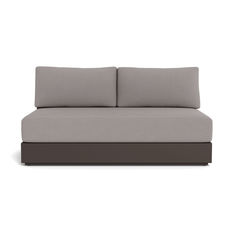 Hayman Aluminum 2 Seat Armless Sofa