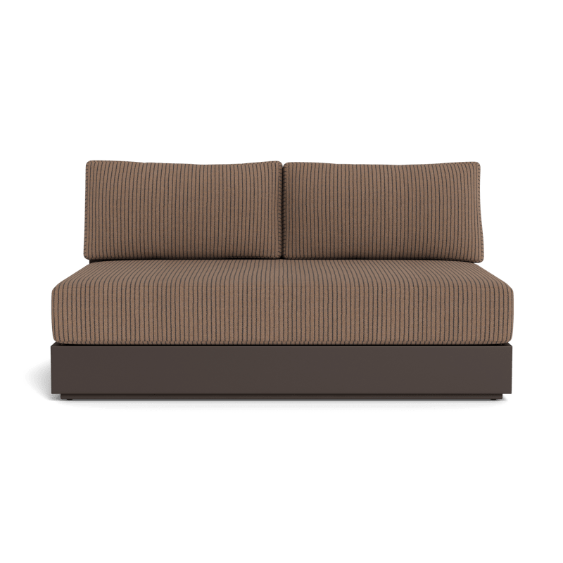 Hayman Aluminum 2 Seat Armless Sofa