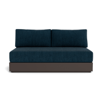 Hayman Aluminum 2 Seat Armless Sofa