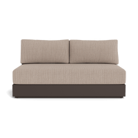 Hayman Aluminum 2 Seat Armless Sofa