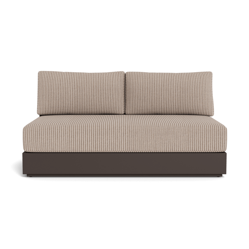 Hayman Aluminum 2 Seat Armless Sofa