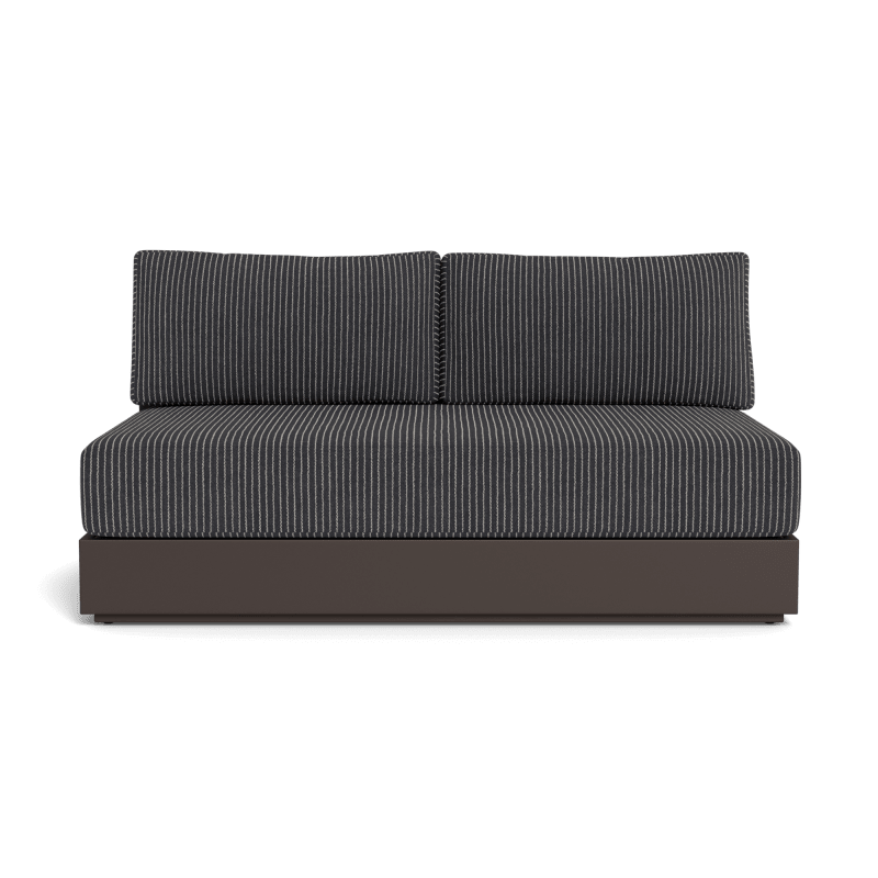 Hayman Aluminum 2 Seat Armless Sofa
