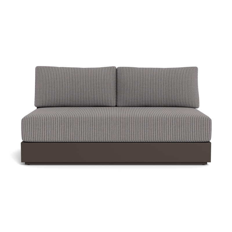 Hayman Aluminum 2 Seat Armless Sofa