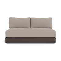 Hayman Aluminum 2 Seat Armless Sofa