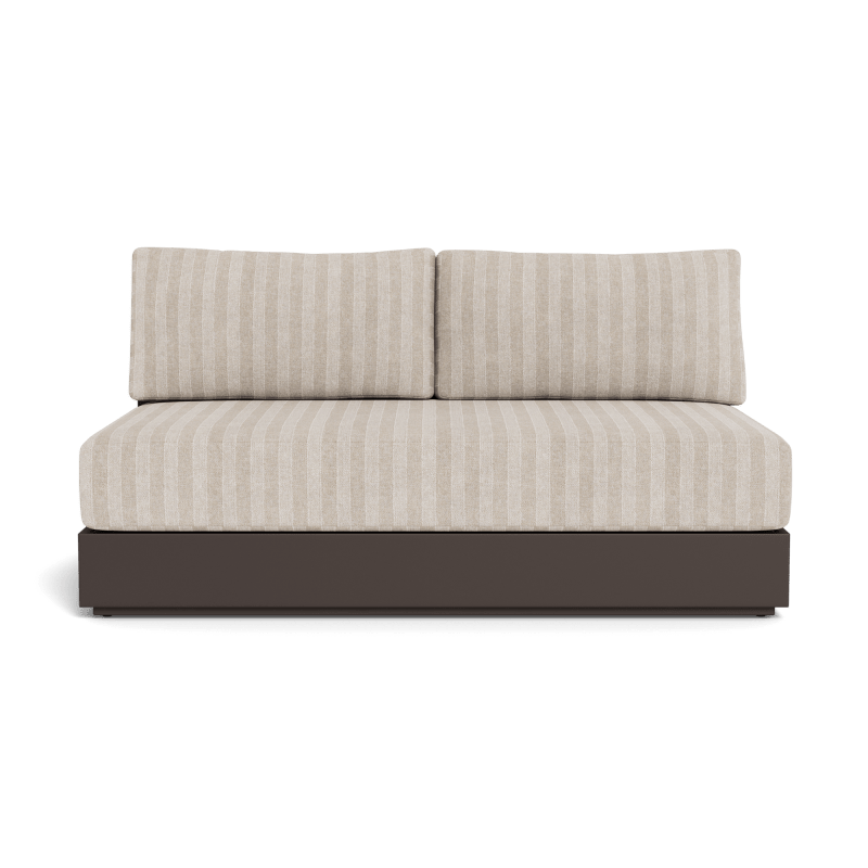Hayman Aluminum 2 Seat Armless Sofa