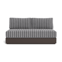 Hayman Aluminum 2 Seat Armless Sofa