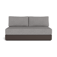 Hayman Aluminum 2 Seat Armless Sofa