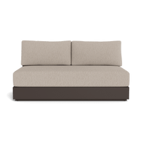 Hayman Aluminum 2 Seat Armless Sofa