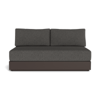 Hayman Aluminum 2 Seat Armless Sofa