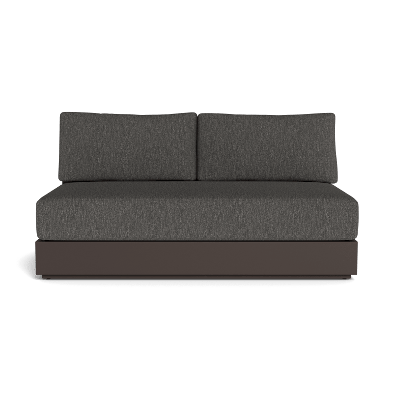 Hayman Aluminum 2 Seat Armless Sofa