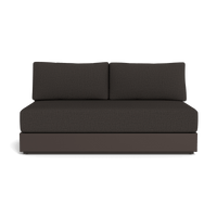 Hayman Aluminum 2 Seat Armless Sofa