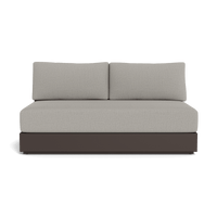 Hayman Aluminum 2 Seat Armless Sofa