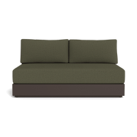 Hayman Aluminum 2 Seat Armless Sofa