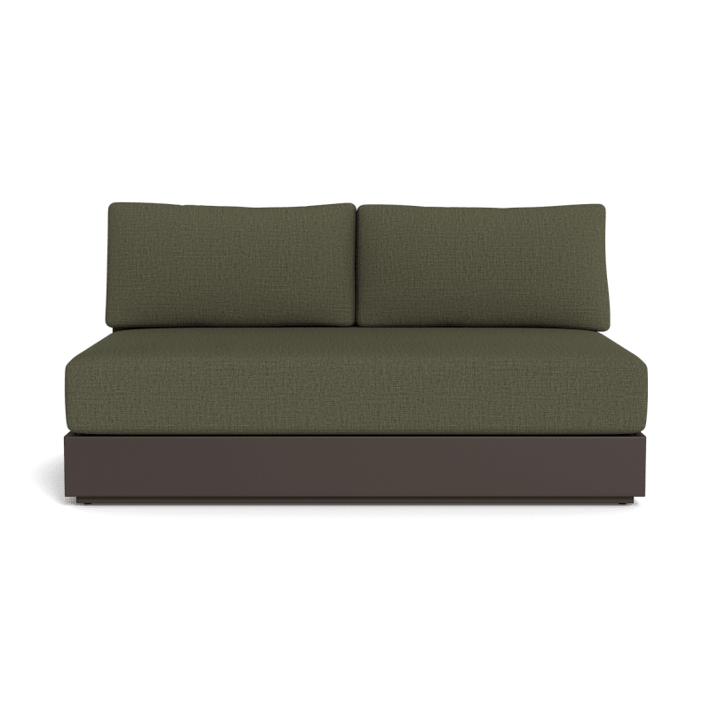 Hayman Aluminum 2 Seat Armless Sofa