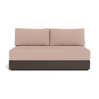 Hayman Aluminum 2 Seat Armless Sofa