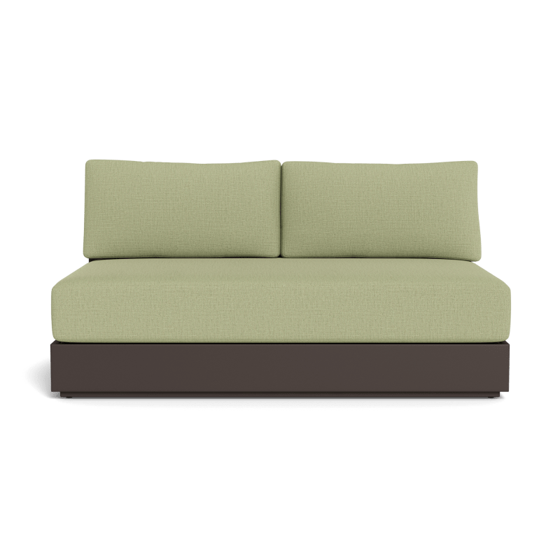 Hayman Aluminum 2 Seat Armless Sofa