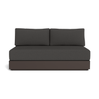 Hayman Aluminum 2 Seat Armless Sofa
