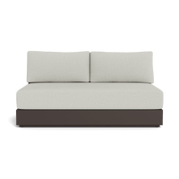 Hayman Aluminum 2 Seat Armless Sofa