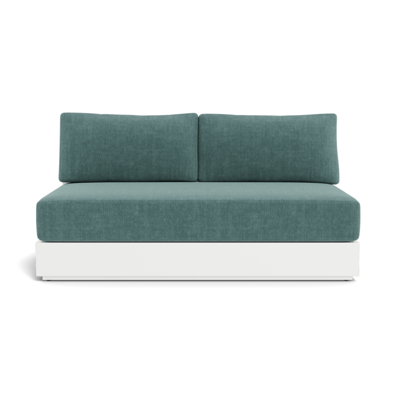 Hayman Aluminum 2 Seat Armless Sofa