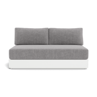 Hayman Aluminum 2 Seat Armless Sofa