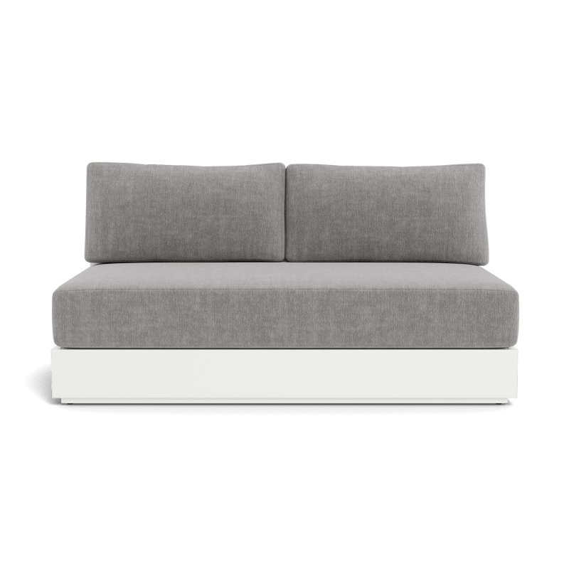 Hayman Aluminum 2 Seat Armless Sofa