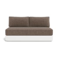 Hayman Aluminum 2 Seat Armless Sofa