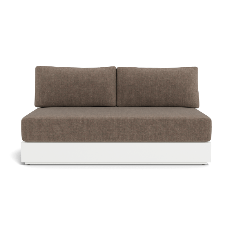Hayman Aluminum 2 Seat Armless Sofa