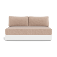 Hayman Aluminum 2 Seat Armless Sofa