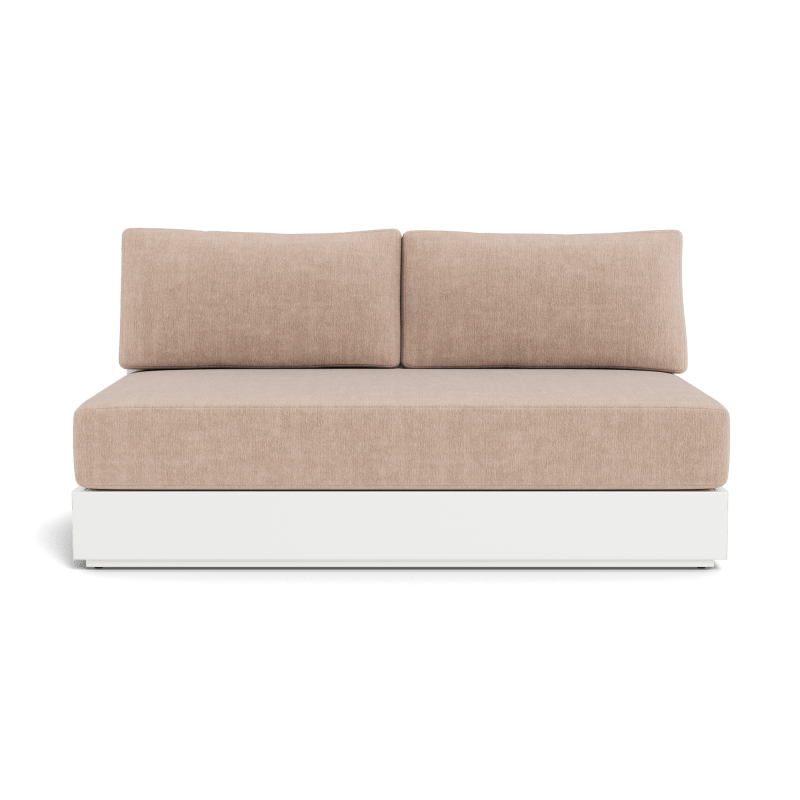 Hayman Aluminum 2 Seat Armless Sofa