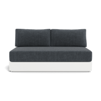 Hayman Aluminum 2 Seat Armless Sofa