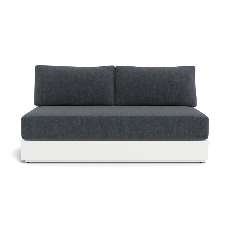 Hayman Aluminum 2 Seat Armless Sofa