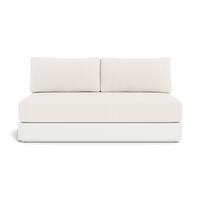 Hayman Aluminum 2 Seat Armless Sofa