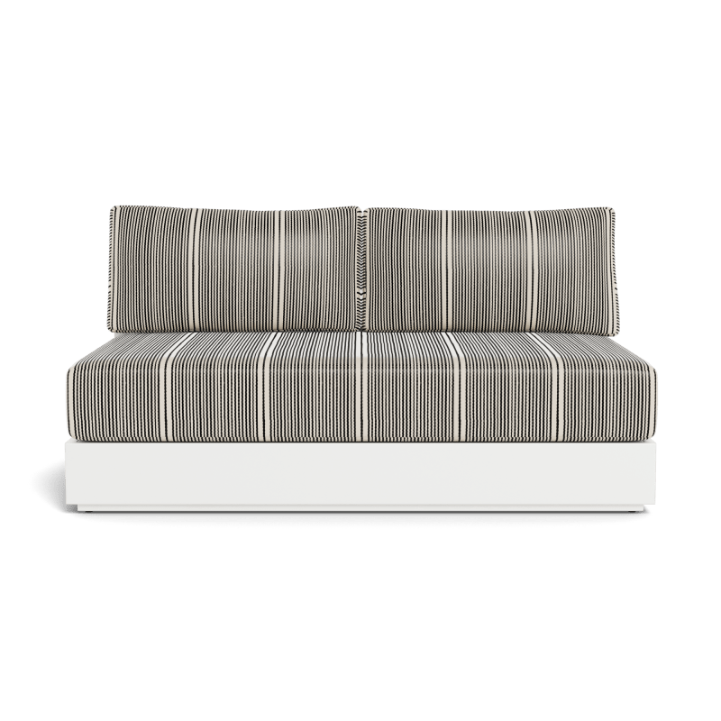 Hayman Aluminum 2 Seat Armless Sofa