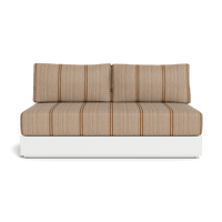Hayman Aluminum 2 Seat Armless Sofa