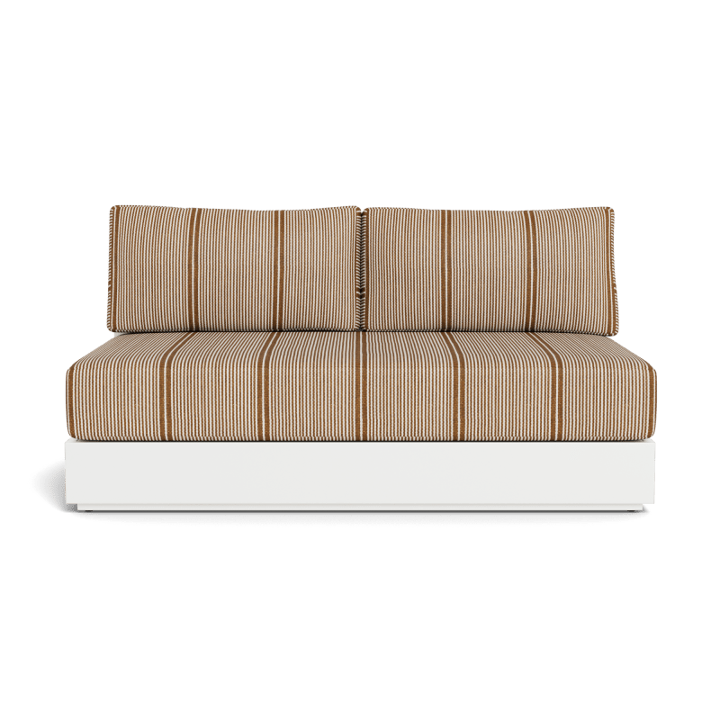Hayman Aluminum 2 Seat Armless Sofa