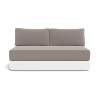 Hayman Aluminum 2 Seat Armless Sofa
