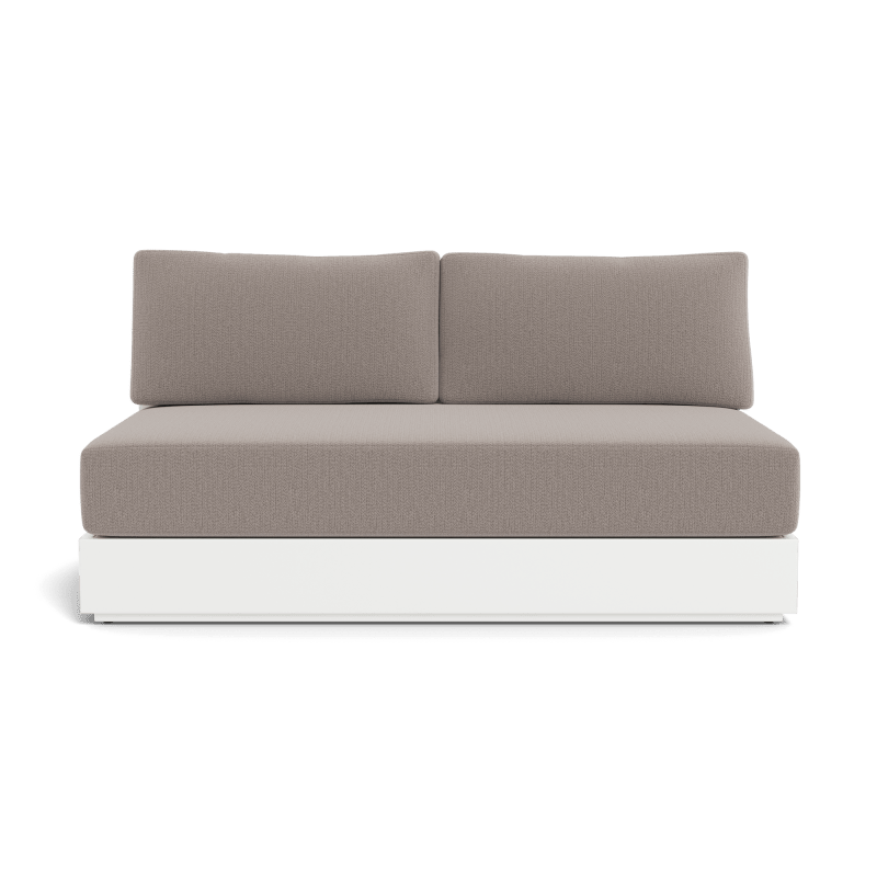 Hayman Aluminum 2 Seat Armless Sofa