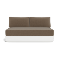 Hayman Aluminum 2 Seat Armless Sofa