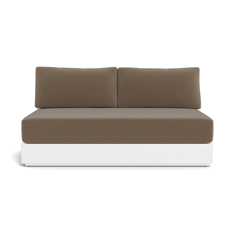 Hayman Aluminum 2 Seat Armless Sofa
