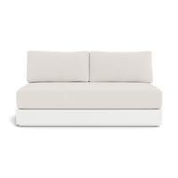 Hayman Aluminum 2 Seat Armless Sofa