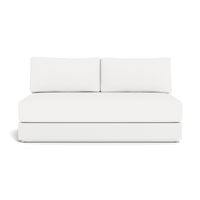 Hayman Aluminum 2 Seat Armless Sofa