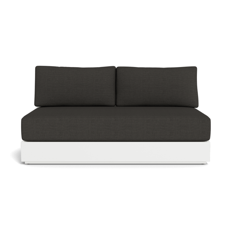Hayman Aluminum 2 Seat Armless Sofa