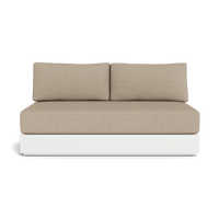 Hayman Aluminum 2 Seat Armless Sofa