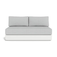 Hayman Aluminum 2 Seat Armless Sofa