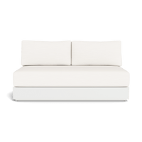 Hayman Aluminum 2 Seat Armless Sofa