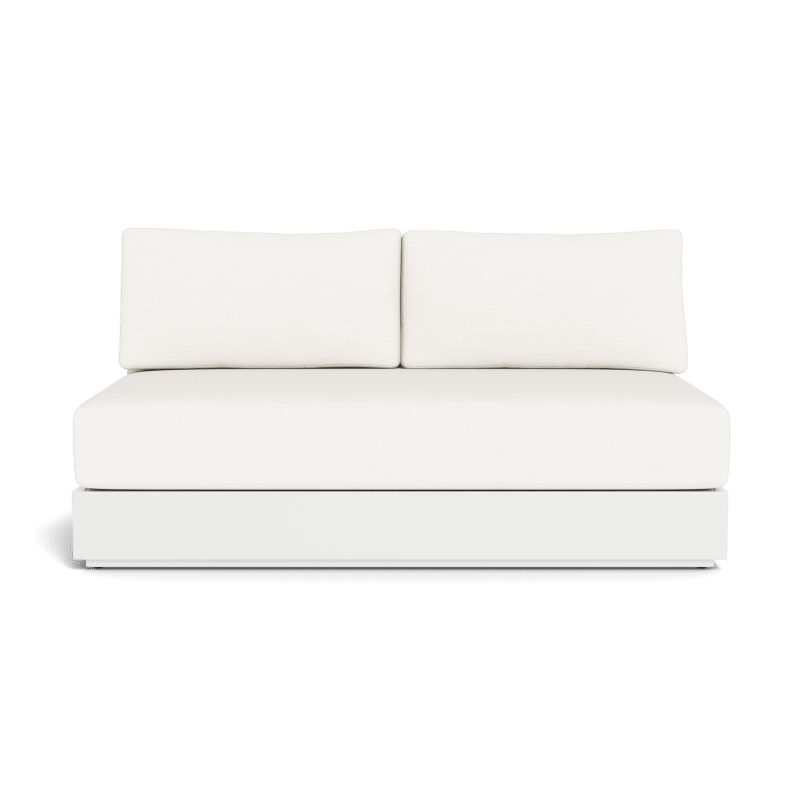 Hayman Aluminum 2 Seat Armless Sofa